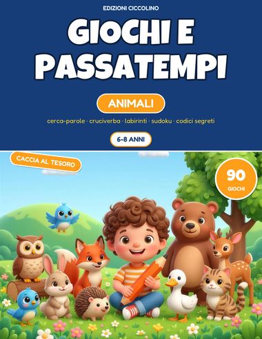 Giochi e passatempi per bambini 6-8 anni — Animali