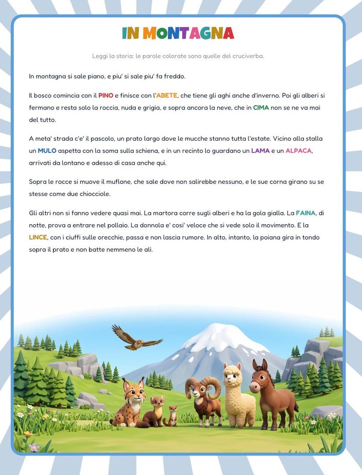 La pagina di lettura — Animali