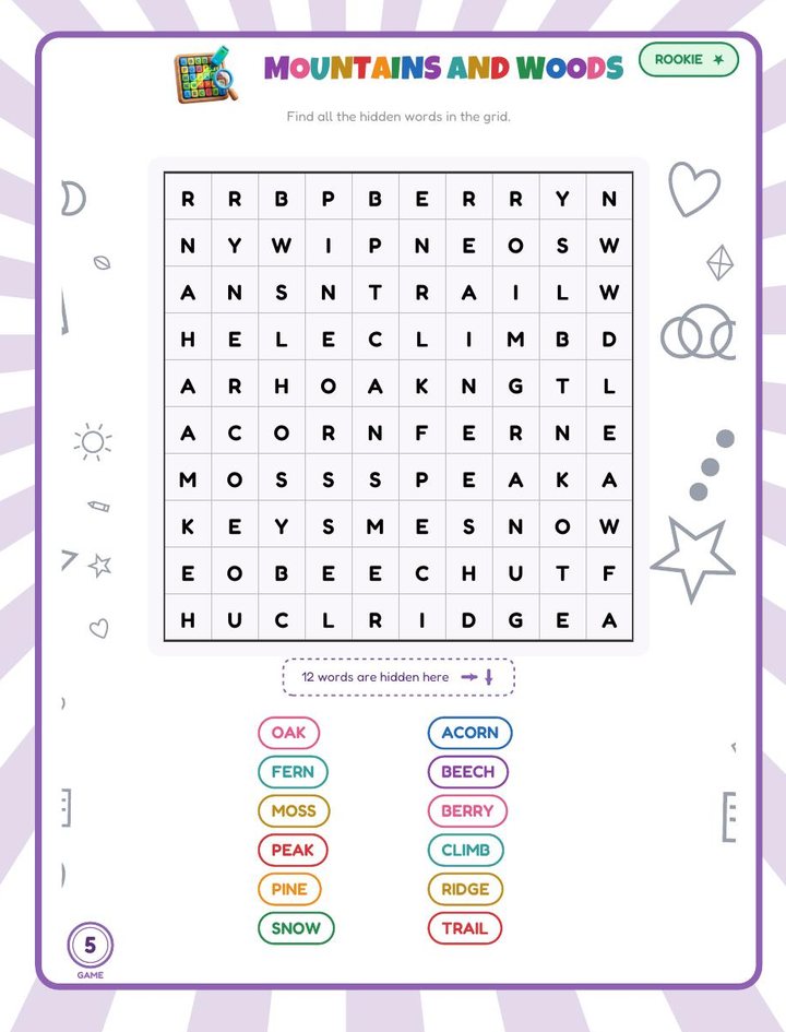 The word search — Rome and Lazio