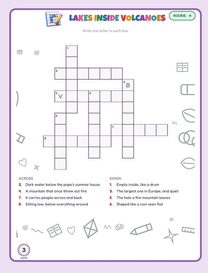 The crossword — Rome and Lazio