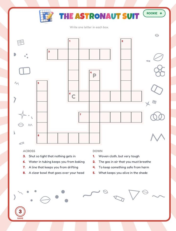 The crossword — Space and the Universe