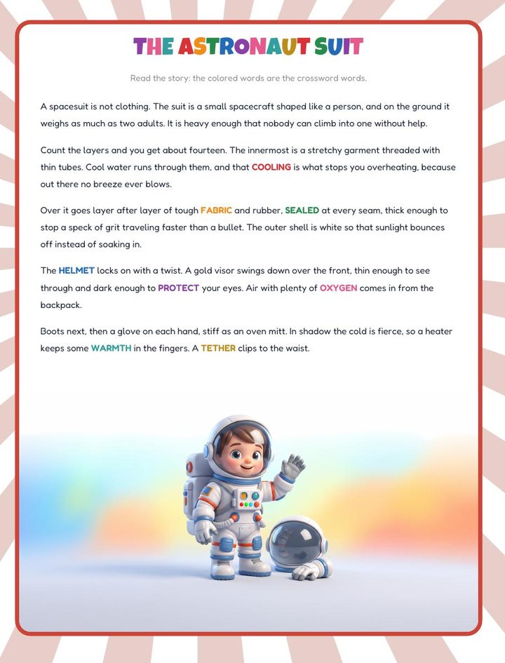 The reading page — Space and the Universe
