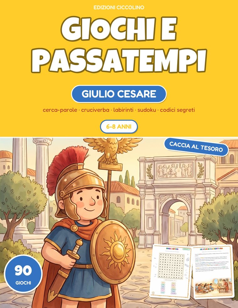 Giochi e passatempi per bambini 6-8 anni — Giulio Cesare
