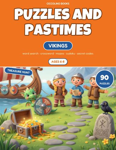 Puzzles and Pastimes for Kids Ages 6-8 — Vikings
